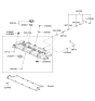 Diagram for Kia PCV Valve - 2674021314