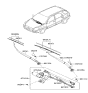 Diagram for Kia Wiper Arm - 983201F000