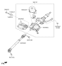Diagram for Kia Power Steering Assist Motor - 563304Z000