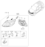 Diagram for Kia Headlight - 921021U800