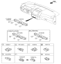 Diagram for Kia Seat Heater Switch - 937412P005VA