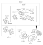 Diagram for Kia Optima Brake Pad Set - 581012TA20