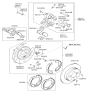 Diagram for Kia Optima Brake Pad Set - 583023QA10