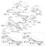 Diagram for Kia Lateral Arm - 552503R000