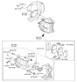 Diagram for Kia Brake Pad Set - 581011RA01