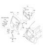 Diagram for Kia Door Handle - 817201W220