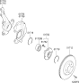 Diagram for Kia Wheel Bearing - 517201W000