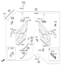 Diagram for Kia Power Window Switch - 935702T530