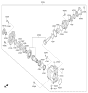 Diagram for Kia Transfer Case - 473003B870