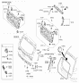 Diagram for Kia Tailgate Lock Actuator Motor - 81230D3000