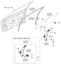 Diagram for Kia Window Run - 825301G000
