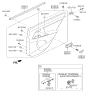 Diagram for Kia Power Window Switch - 935803W900GAH