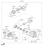 Diagram for Kia Transfer Case - 473003B630