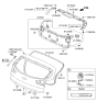Diagram for Kia Tailgate Lock Actuator Motor - 812303W000