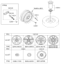 Diagram for Kia TPMS Sensor - 529332S500