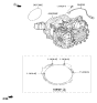 Diagram for Kia Transmission Assembly - 450003D000