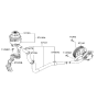 Diagram for Kia Power Steering Pump - 571003F210