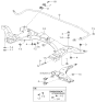 Diagram for Kia Control Arm Bolt - 0K20134313A