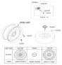 Diagram for Kia TPMS Sensor - 52933D9100
