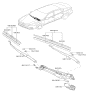 Diagram for Kia Cadenza Wiper Blade - 98360D4000