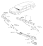 Diagram for Kia Optima Wiper Blade - 98360D4000