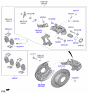 Diagram for Kia Brake Pad Set - 58302M7A30