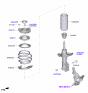 Diagram for Kia Shock Absorber - 54651M7710