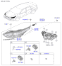 Diagram for Kia Headlight - 92101M7000