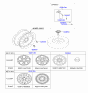 Diagram for Kia Spare Wheel - 52910M7500