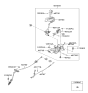 Diagram for Kia Shift Indicator - 467502K100WK