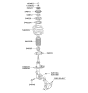 Diagram for Kia Shock and Strut Boot - 546252K000