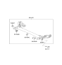 Diagram for Kia Axle Beam Mount - 551602K000