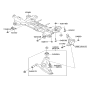 Diagram for Kia Front Cross-Member - 624002K200