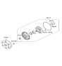 Diagram for Kia Torque Converter - 451004C400