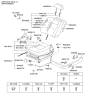 Diagram for Kia Seat Switch - 881993E420