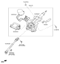 Diagram for Kia Power Steering Assist Motor - 563302S500
