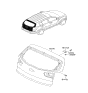 Diagram for Kia Liftgate Hinge - 797102E000