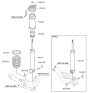 Diagram for Kia Shock Absorber - 553112S011