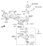 Diagram for Kia Axle Beam Mount - 545512S000