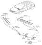 Diagram for Kia Wiper Blade - 983503W010