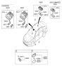 Diagram for Kia Interior Light Bulb - 928703V000BGA