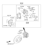 Diagram for Kia Brake Pad Set - 58101A7A00
