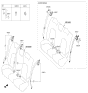 Diagram for Kia Seat Belt - 89830A7000WK