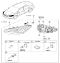 Diagram for Kia Headlight - 92101A7200