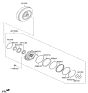 Diagram for Kia Torque Converter - 451003BHE0