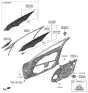 Diagram for Kia Window Run - 82541L3000