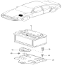 Diagram for Kia Battery Tray - 0K2A15603X