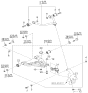 Diagram for Kia Axle Beam Mount - 545803E200