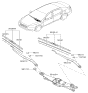 Diagram for Kia K900 Wiper Blade - 983603T000