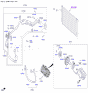 Diagram for Kia A/C Service Cap - 97811B1100
